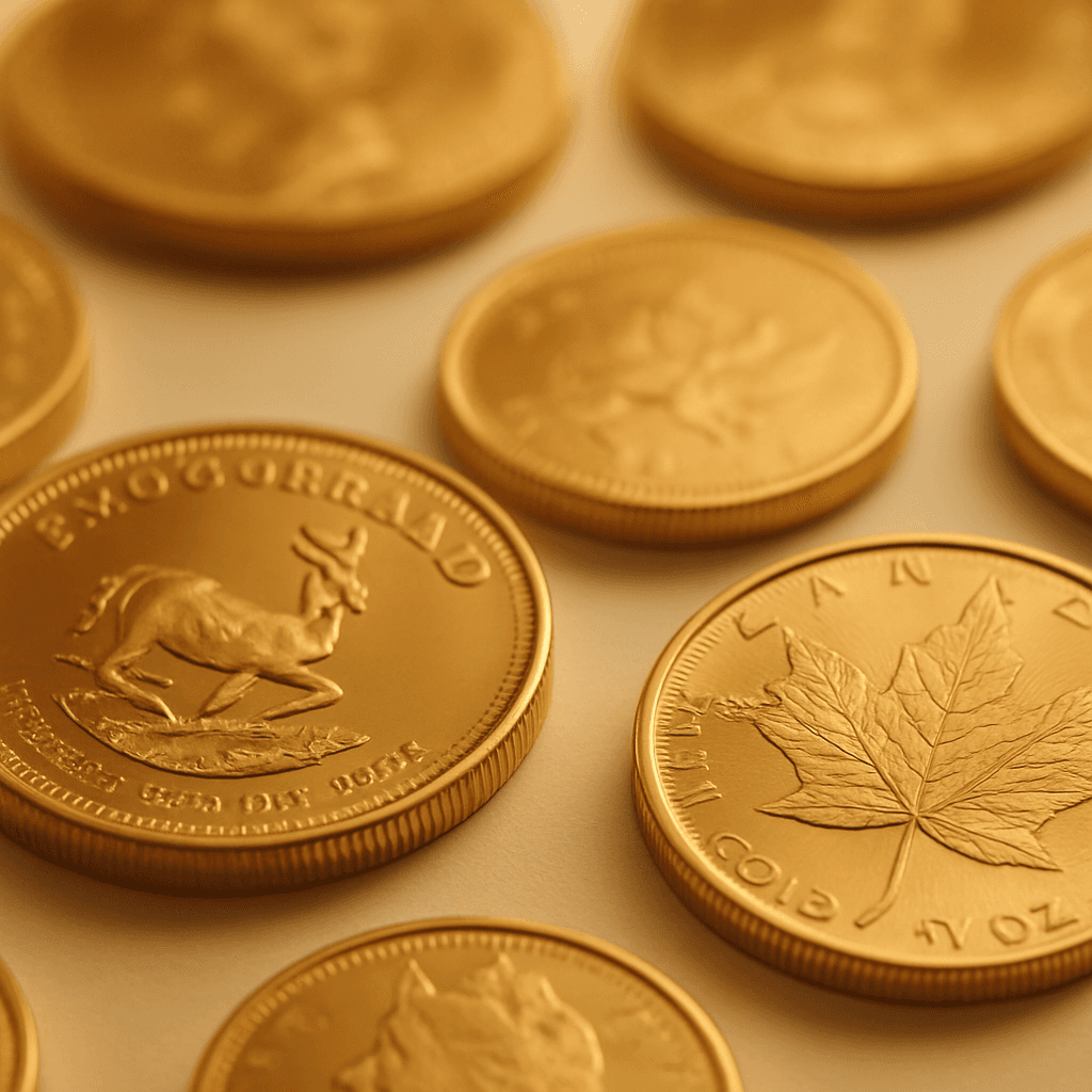 Münzen (Krugerrand & Maple Leaf) verkaufen bei Der Goldmann, Ankauf für Nordhorn